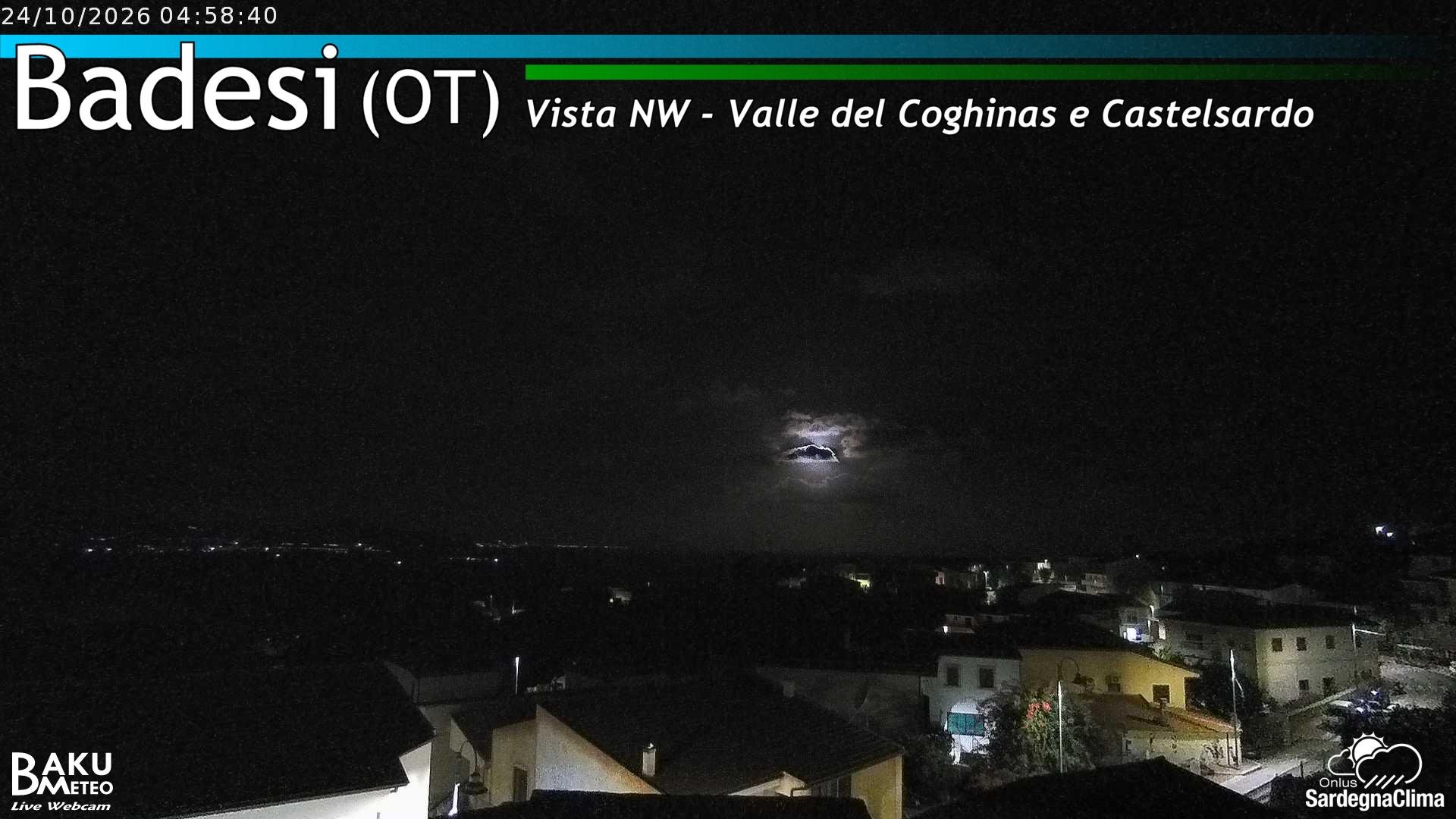 time-lapse frame, Badesi webcam