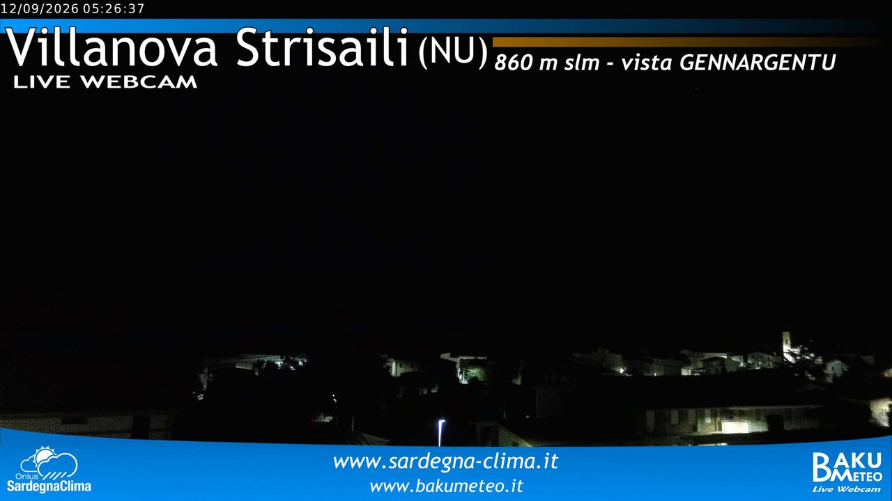 time-lapse frame, Villanova Strisaili webcam