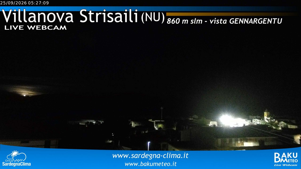 time-lapse frame, Villanova Strisaili webcam