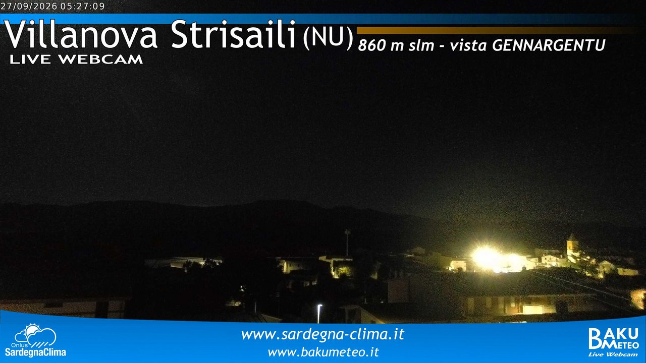time-lapse frame, Villanova Strisaili webcam