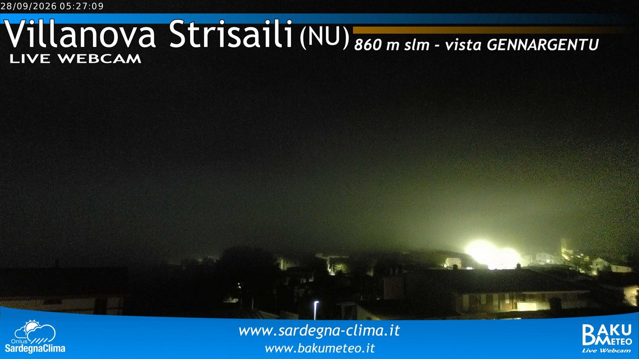 time-lapse frame, Villanova Strisaili webcam