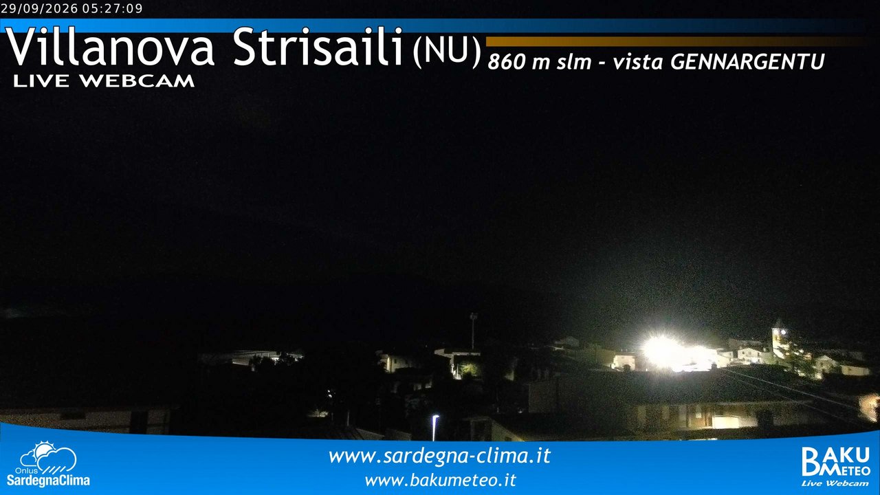time-lapse frame, Villanova Strisaili webcam
