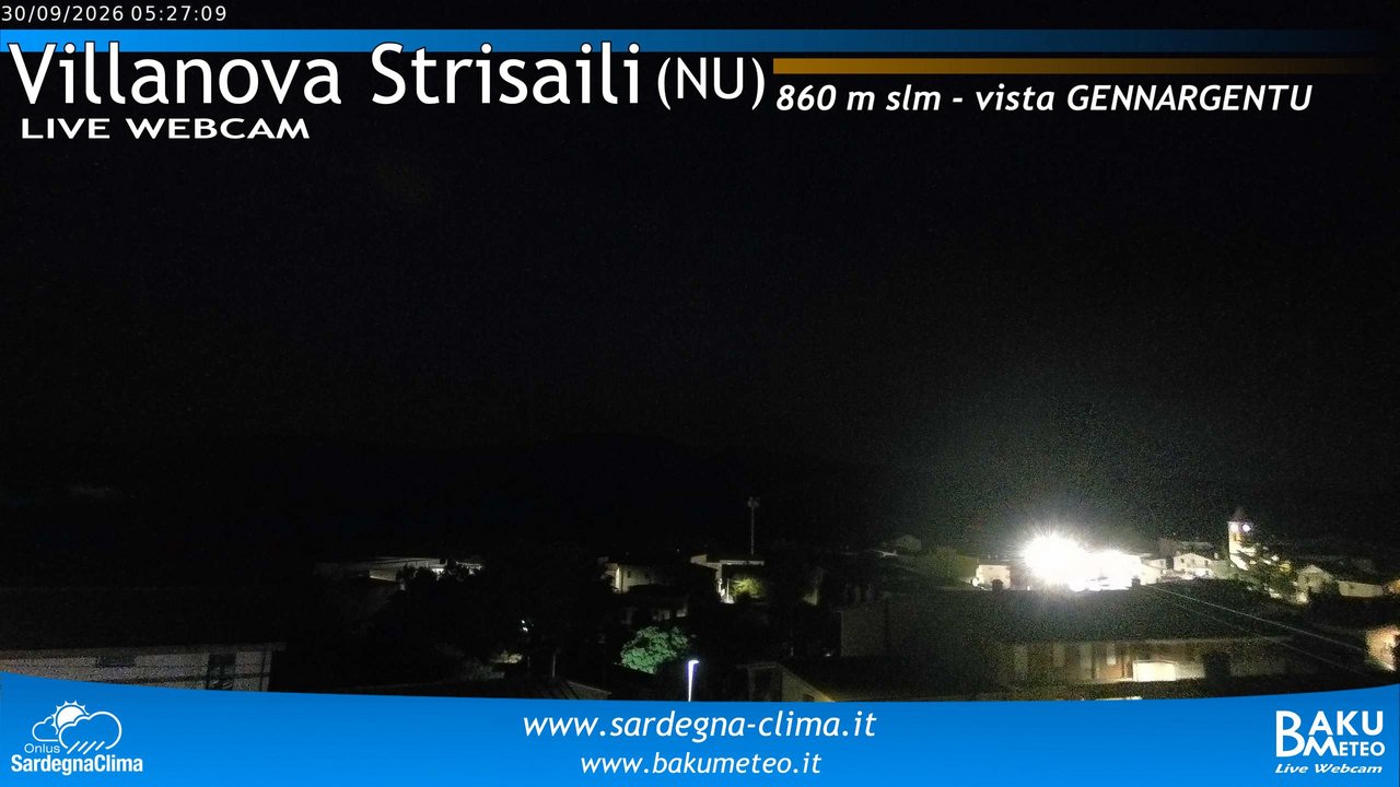time-lapse frame, Villanova Strisaili webcam