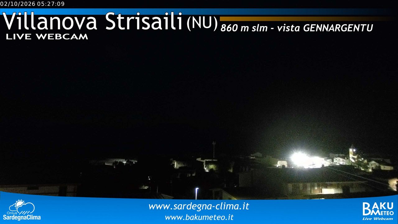 time-lapse frame, Villanova Strisaili webcam
