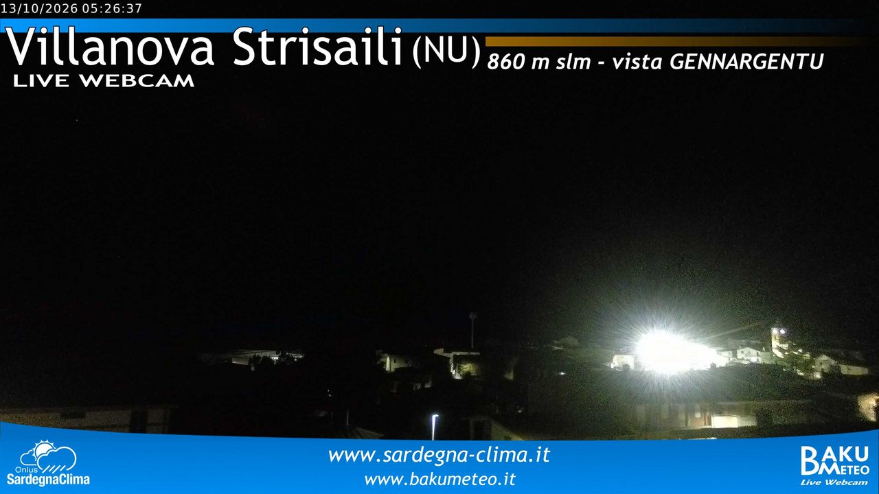 time-lapse frame, Villanova Strisaili webcam