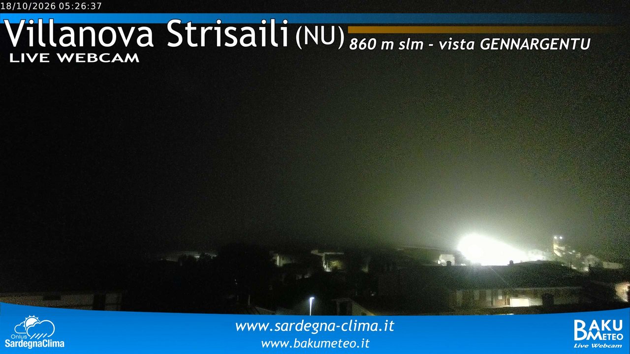 time-lapse frame, Villanova Strisaili webcam