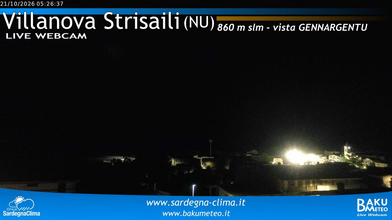 time-lapse frame, Villanova Strisaili webcam