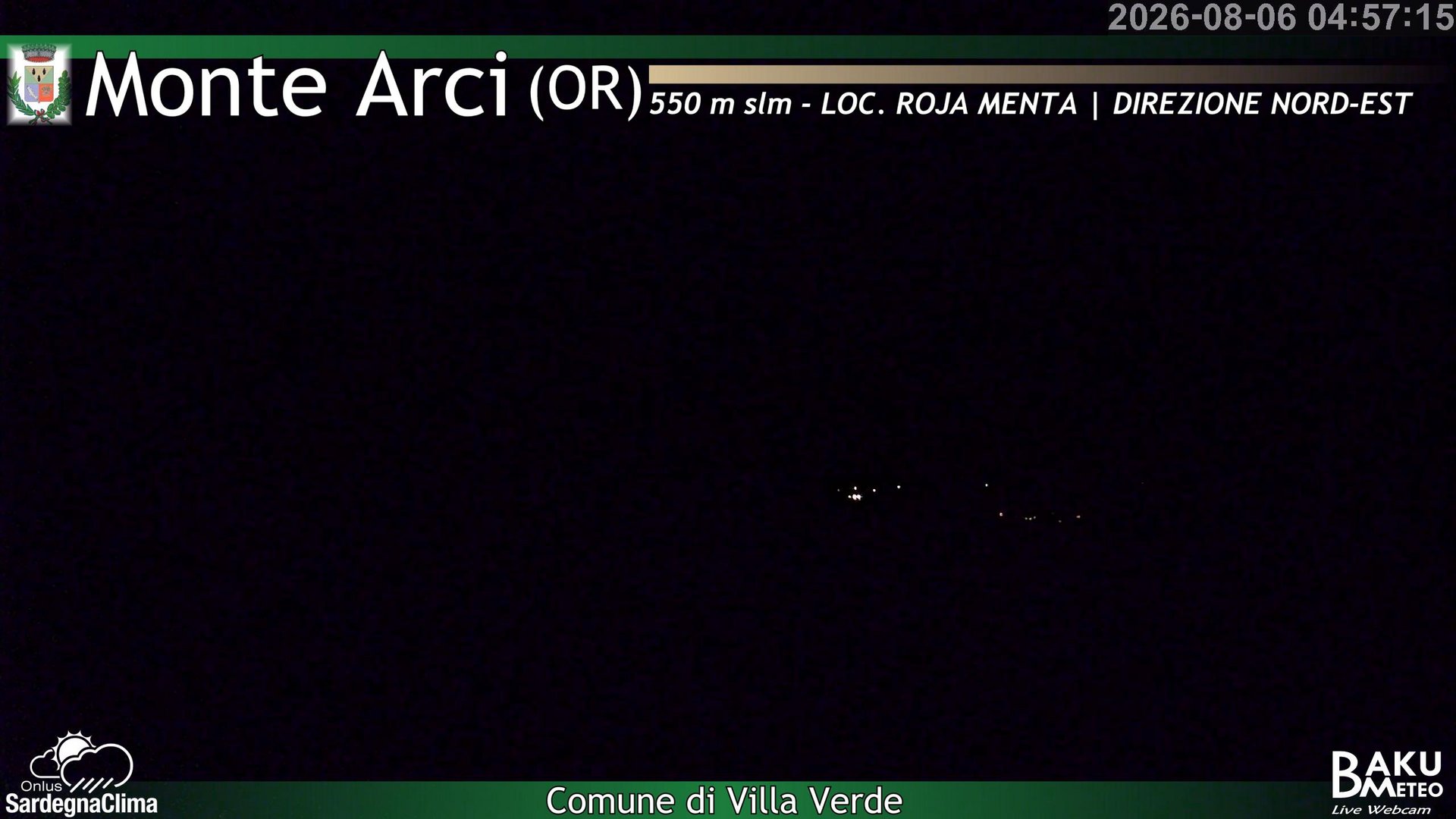 time-lapse frame, Roja Menta Nord webcam