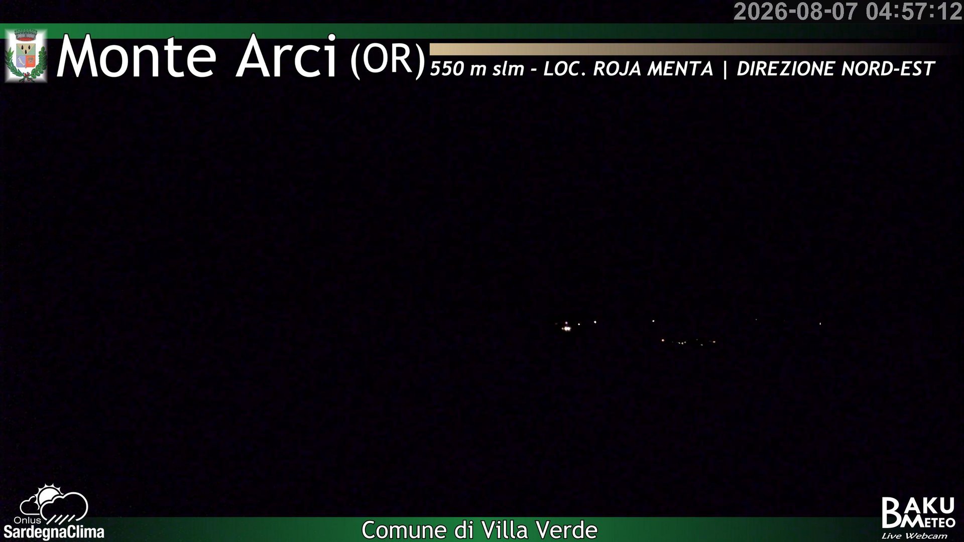 time-lapse frame, Roja Menta Nord webcam