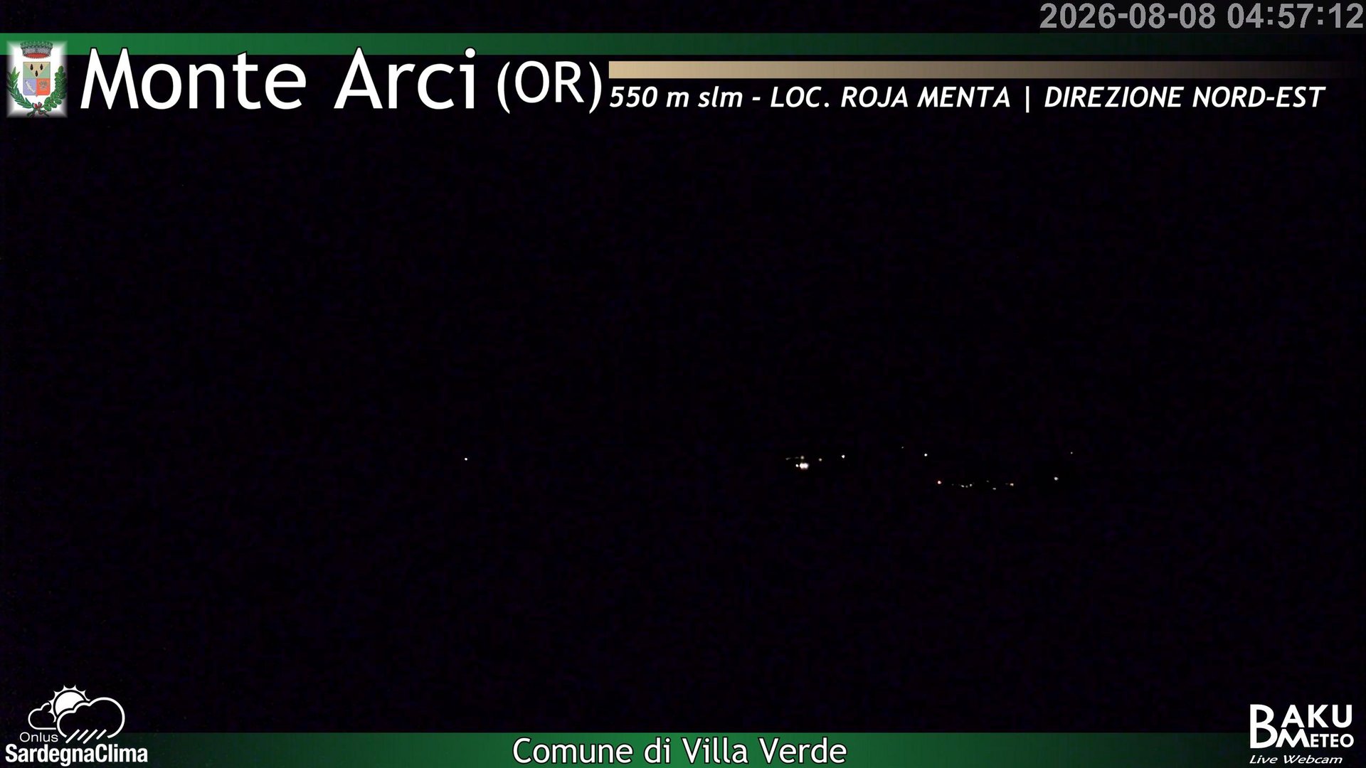 time-lapse frame, Roja Menta Nord webcam