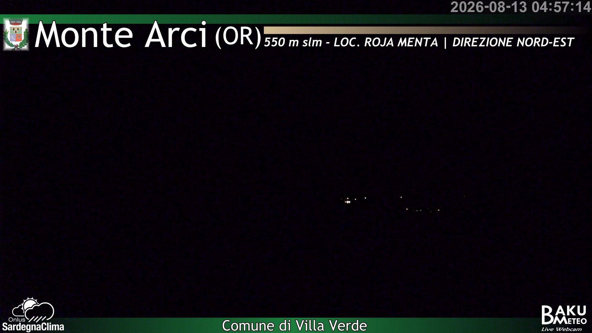 time-lapse frame, Roja Menta Nord webcam