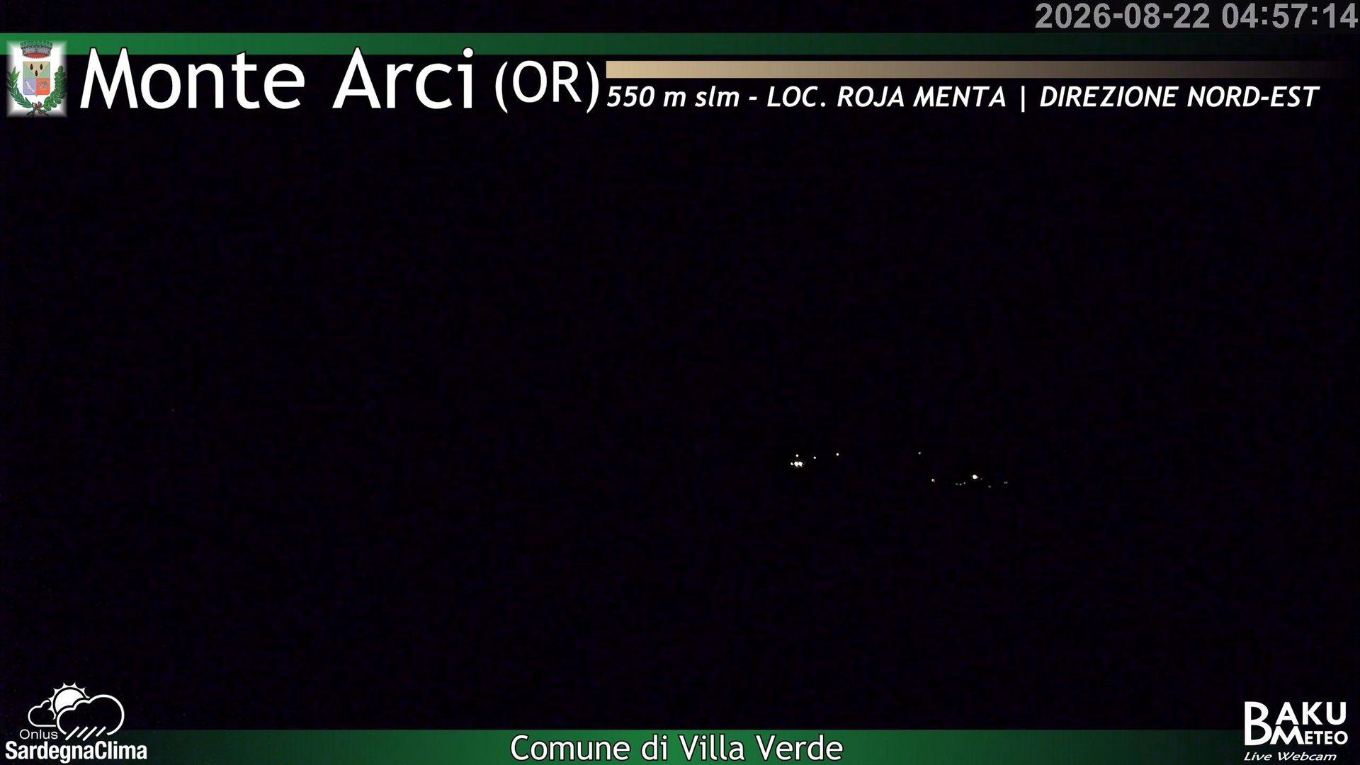 time-lapse frame, Roja Menta Nord webcam
