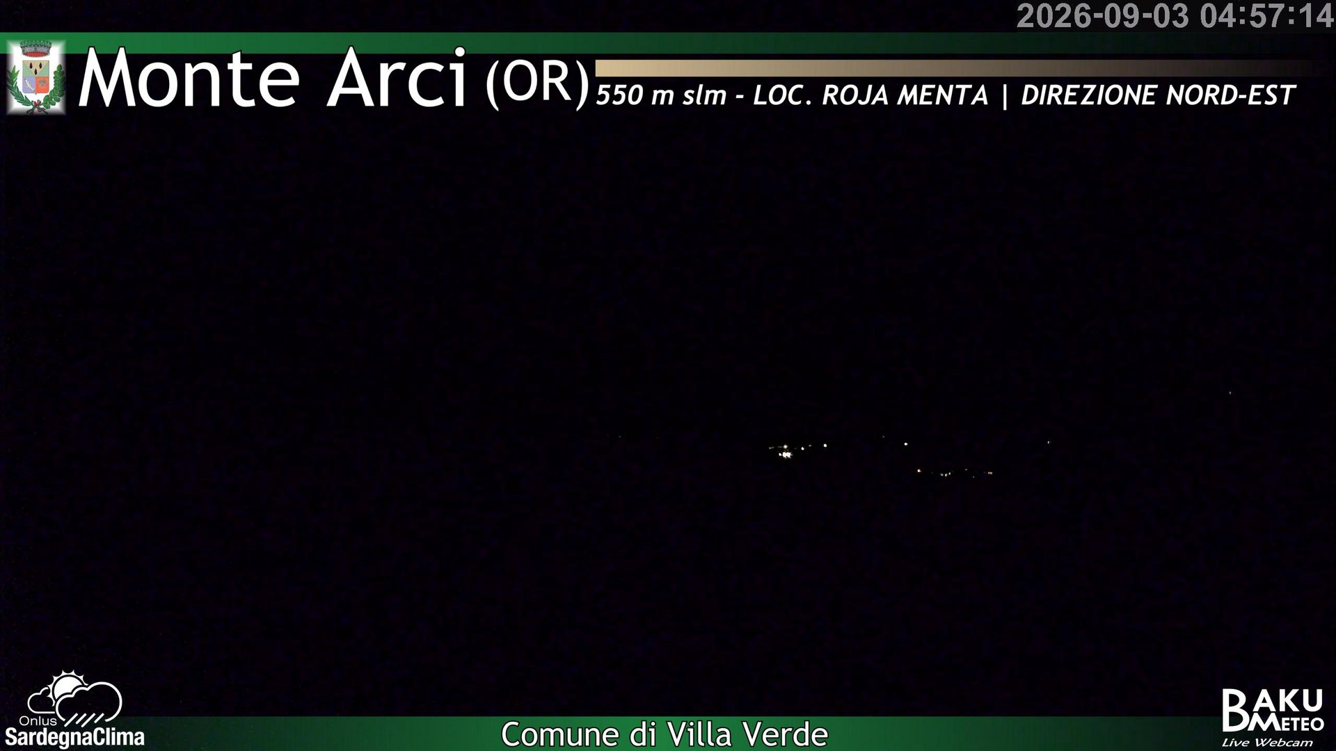 time-lapse frame, Roja Menta Nord webcam