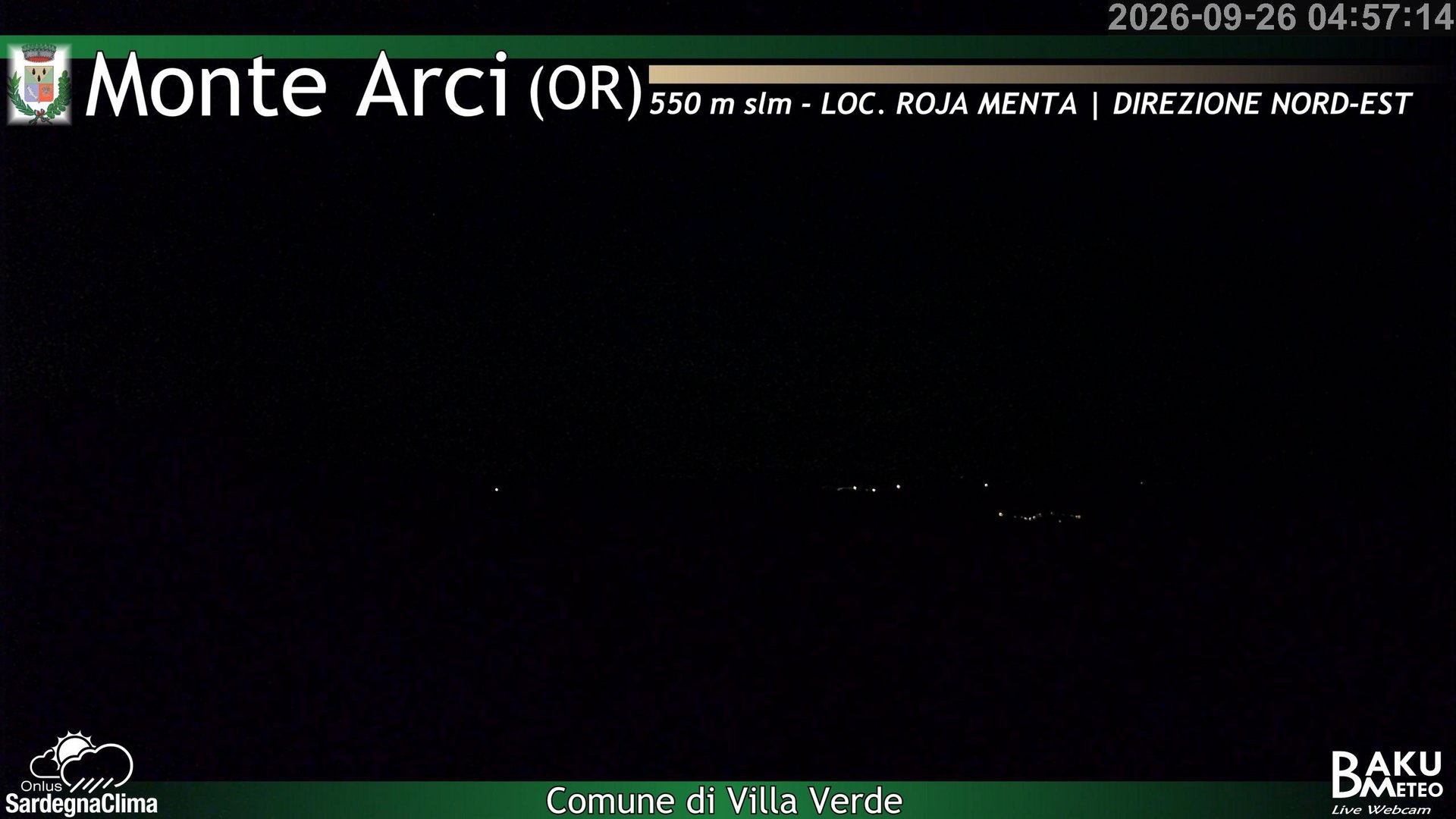 time-lapse frame, Roja Menta Nord webcam