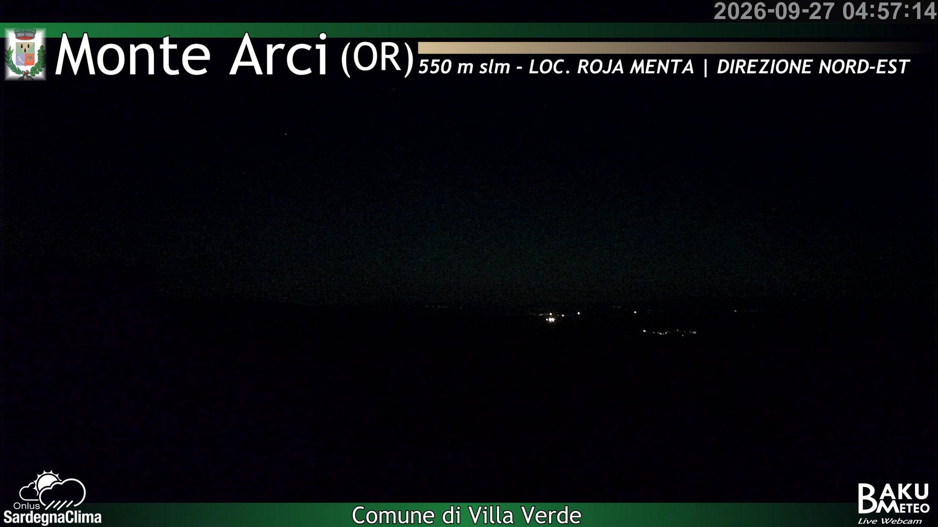 time-lapse frame, Roja Menta Nord webcam