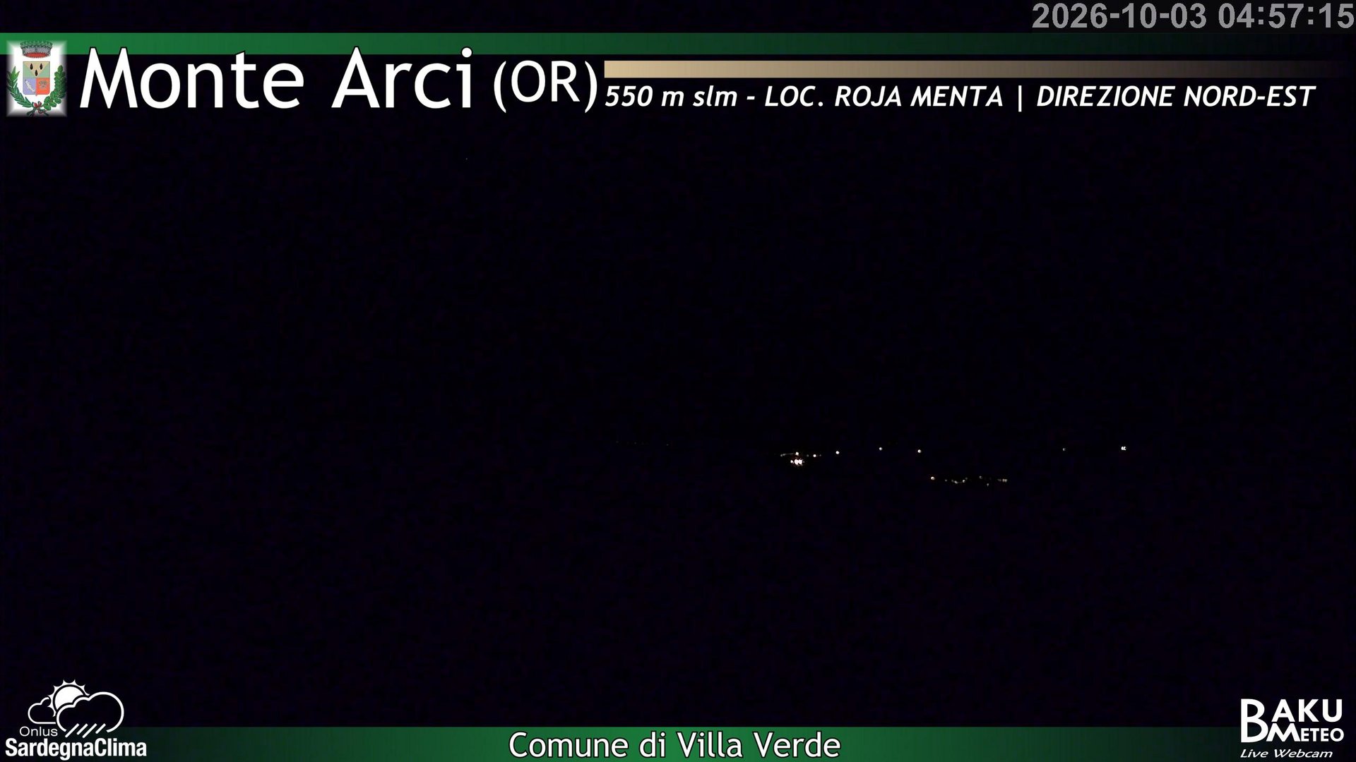 time-lapse frame, Roja Menta Nord webcam