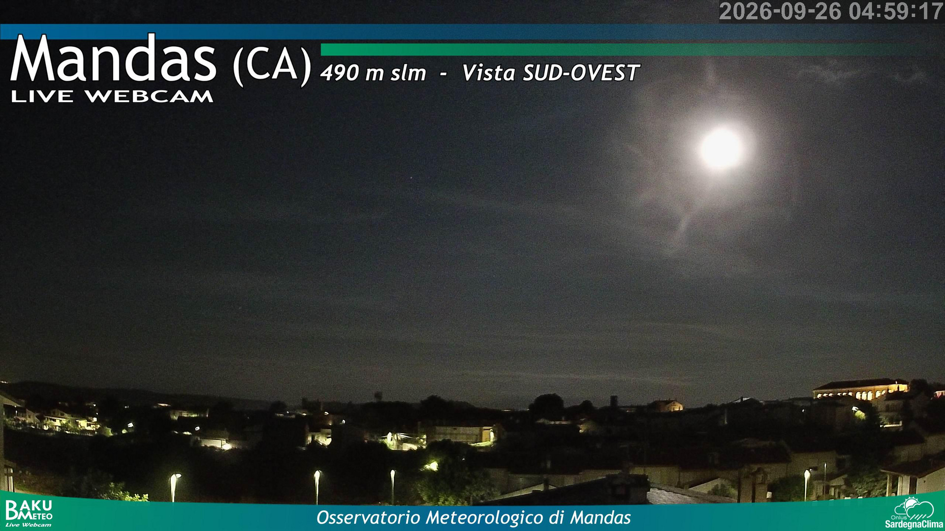 time-lapse frame, Mandas webcam