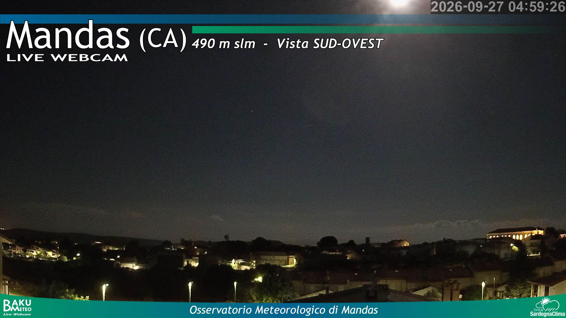 time-lapse frame, Mandas webcam