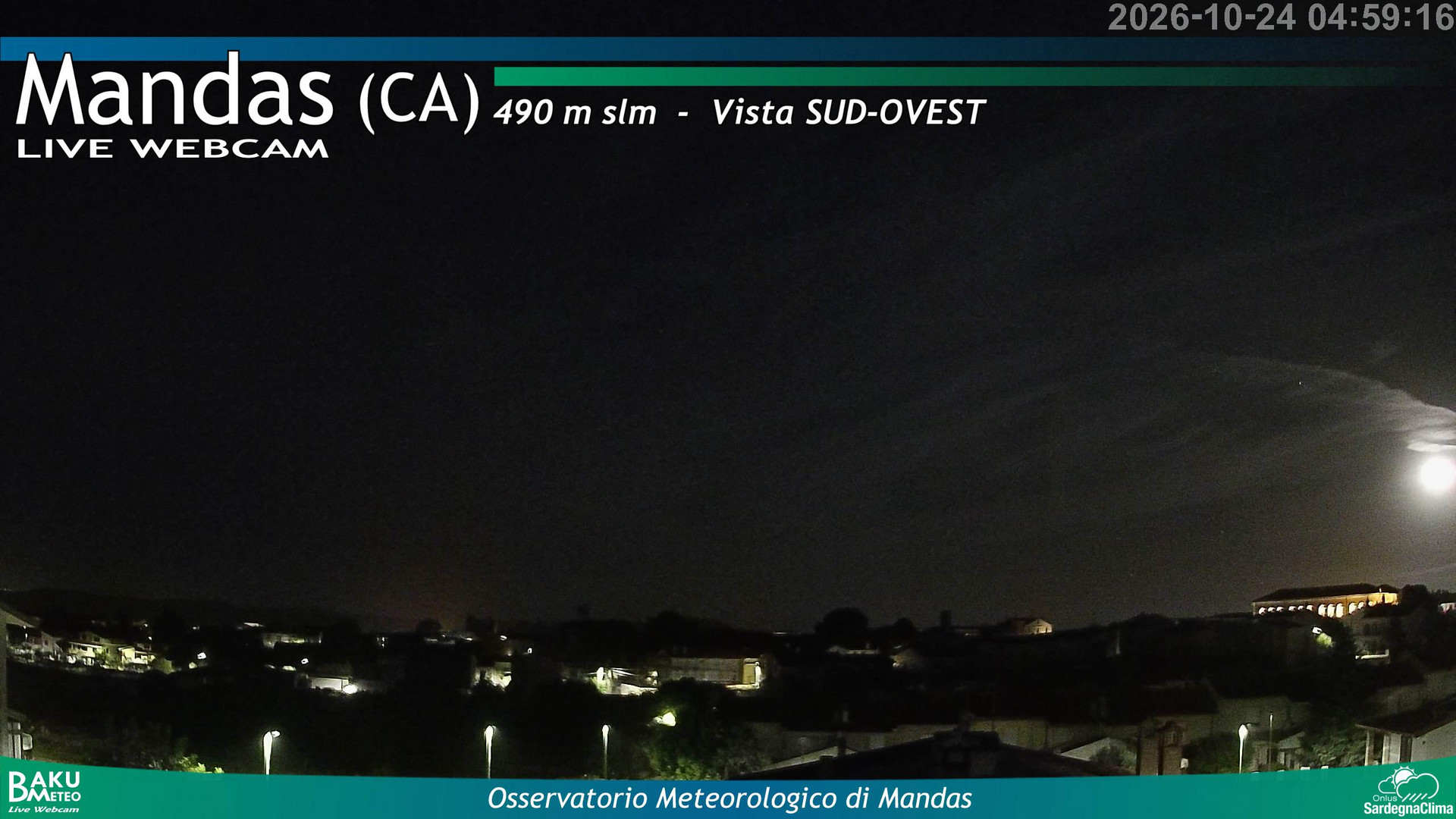 time-lapse frame, Mandas webcam