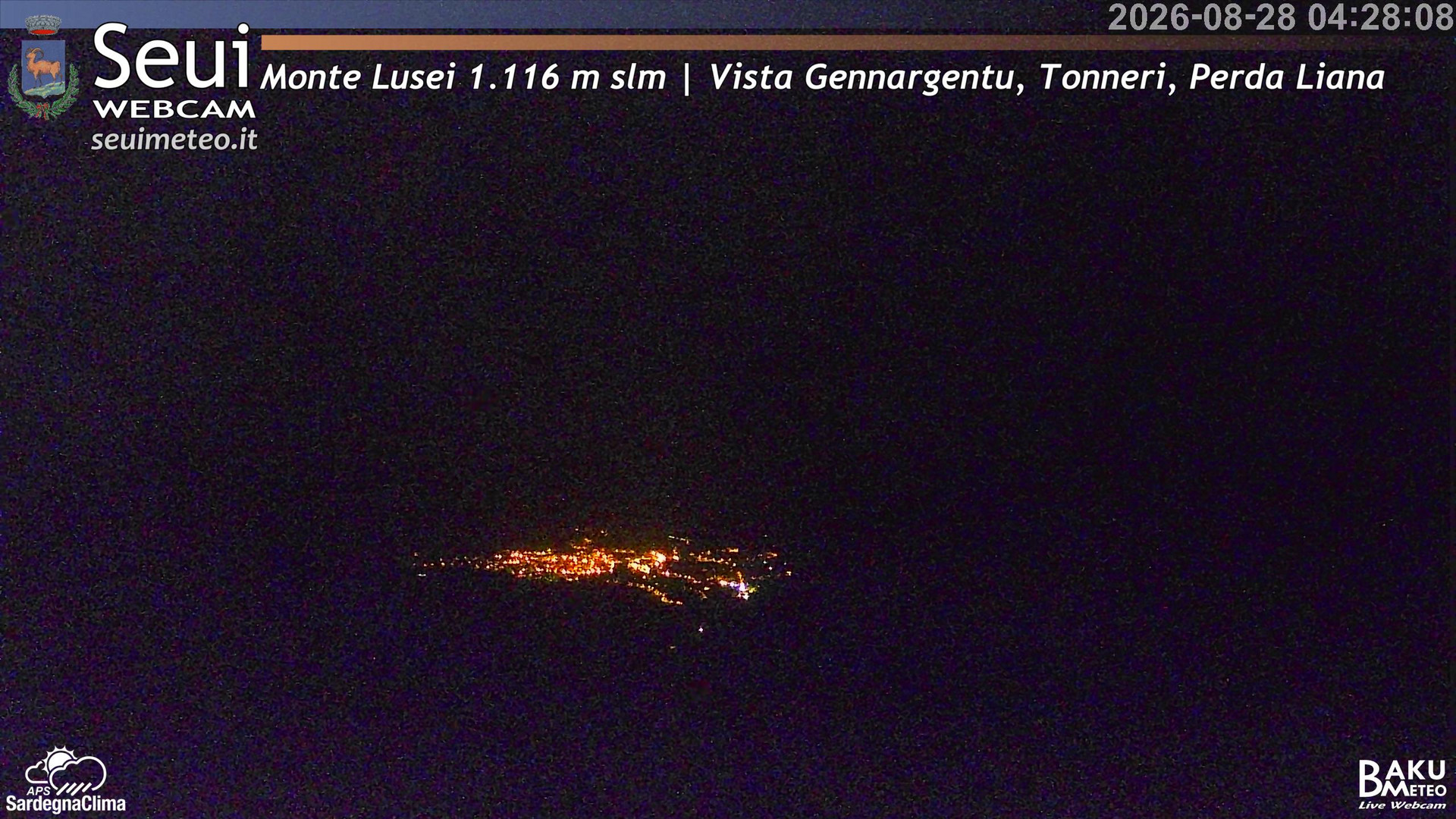 time-lapse frame, Monte Lusei Panoramica webcam