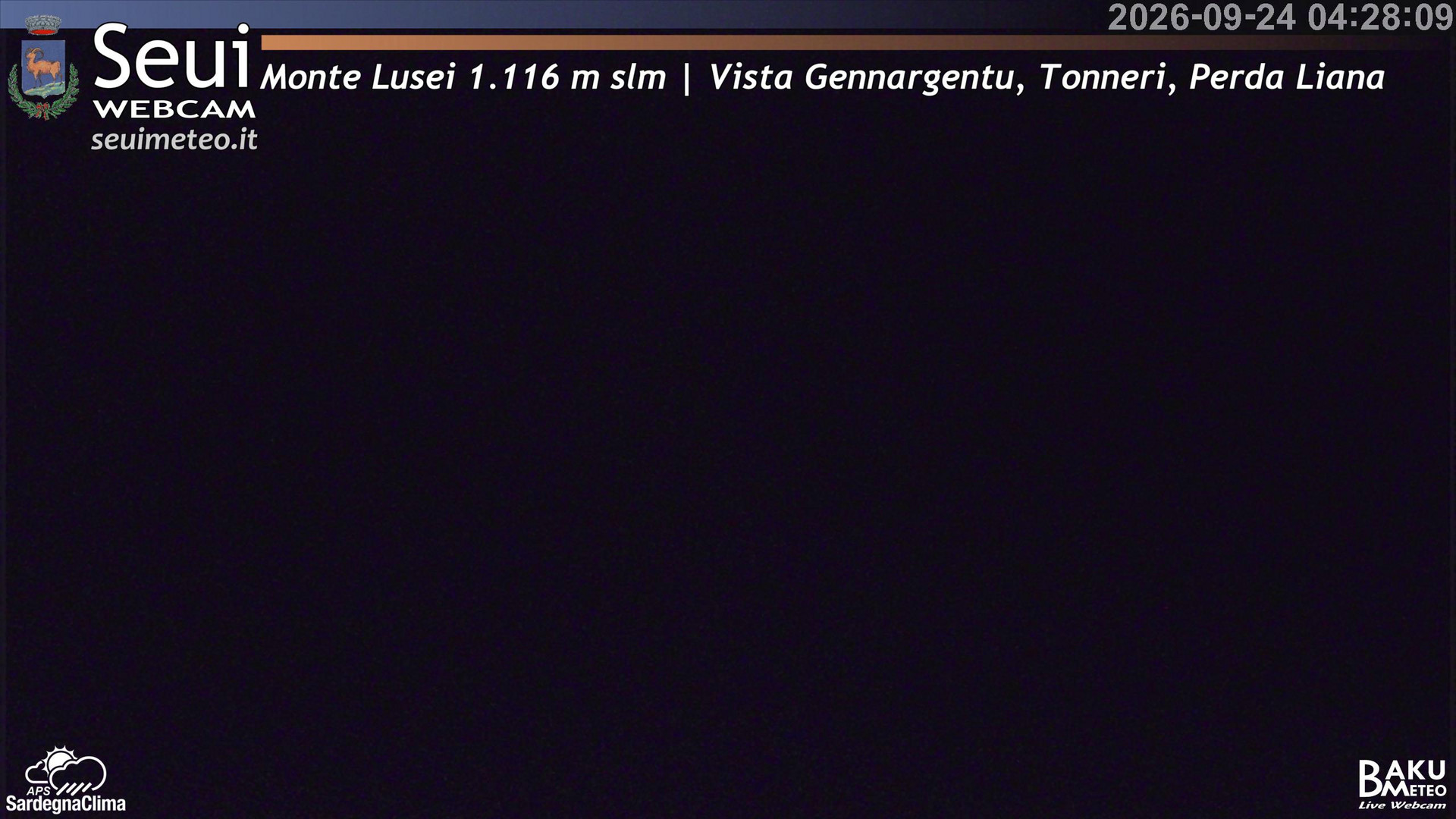time-lapse frame, Monte Lusei Panoramica webcam