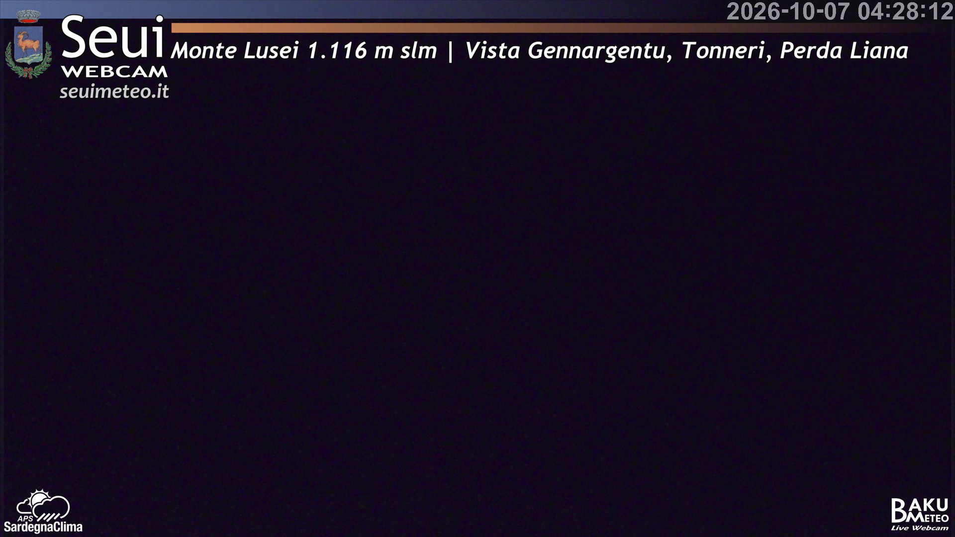 time-lapse frame, Monte Lusei Panoramica webcam