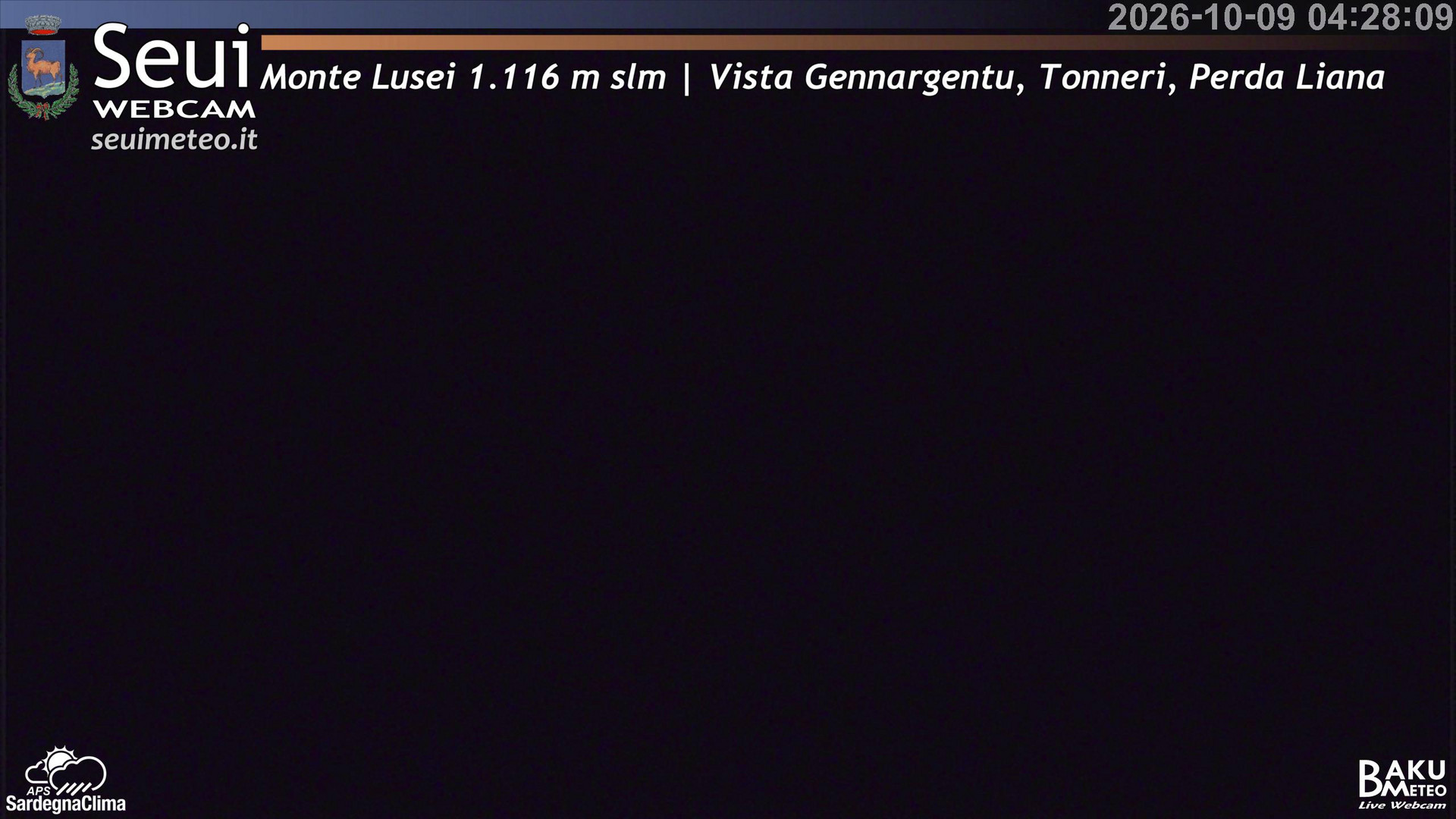 time-lapse frame, Monte Lusei Panoramica webcam