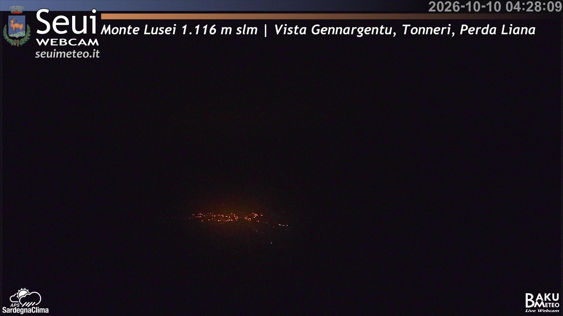 time-lapse frame, Monte Lusei Panoramica webcam