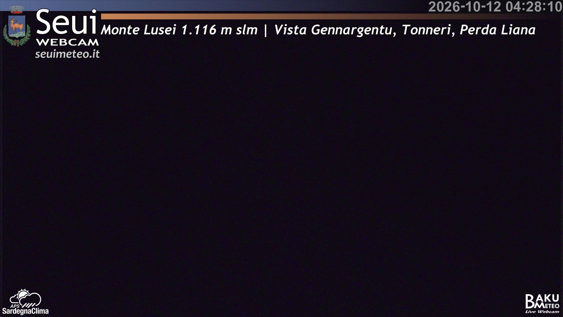time-lapse frame, Monte Lusei Panoramica webcam