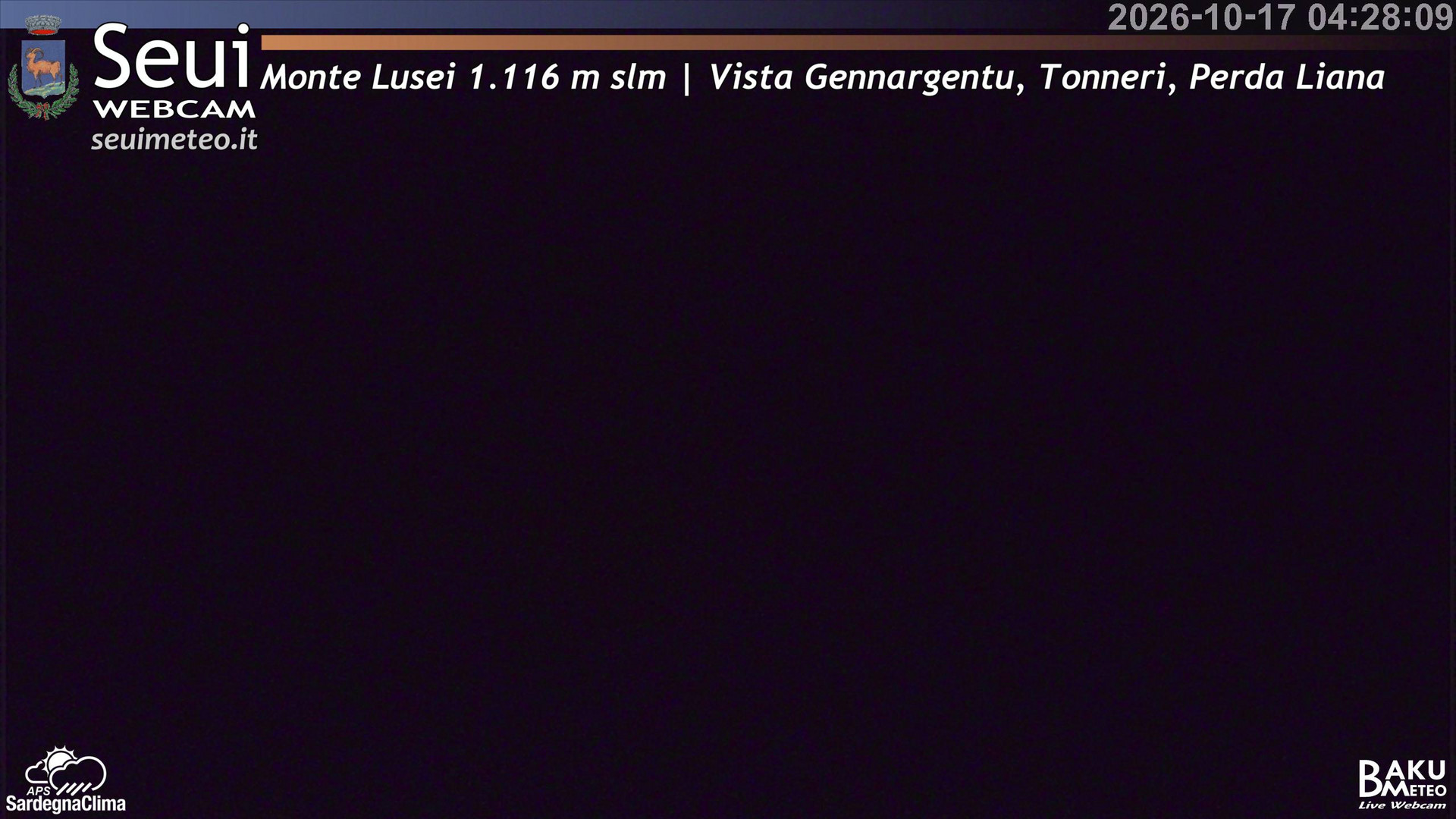 time-lapse frame, Monte Lusei Panoramica webcam