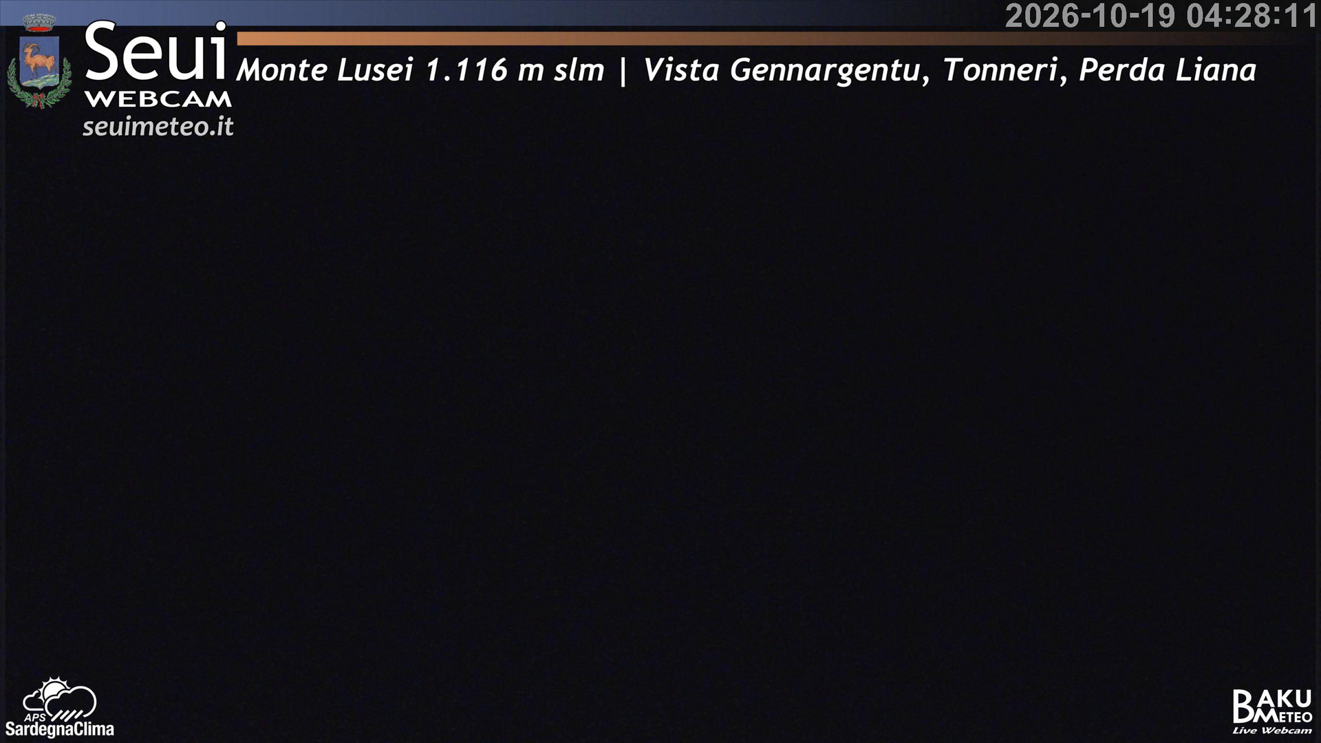 time-lapse frame, Monte Lusei Panoramica webcam