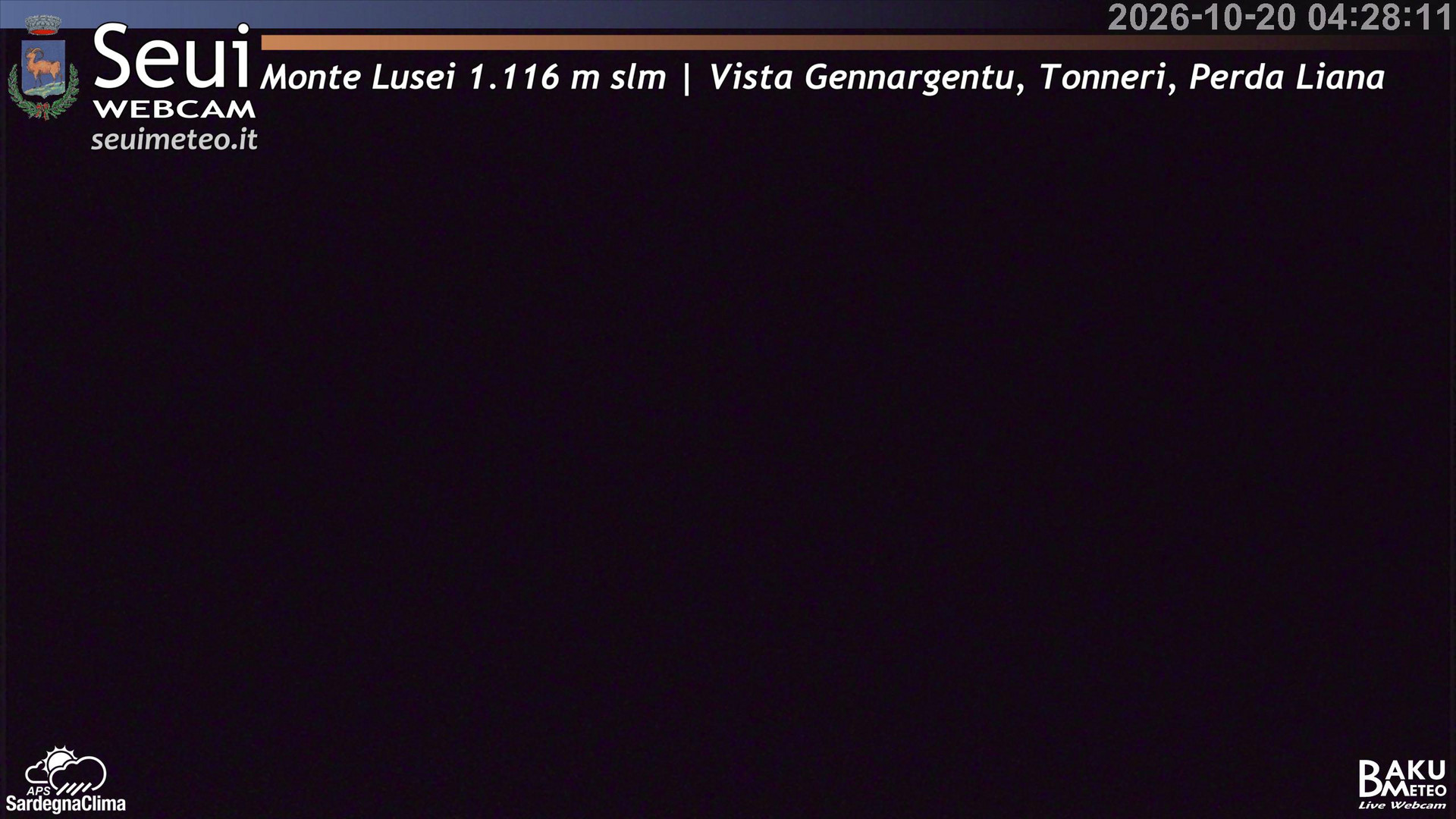 time-lapse frame, Monte Lusei Panoramica webcam