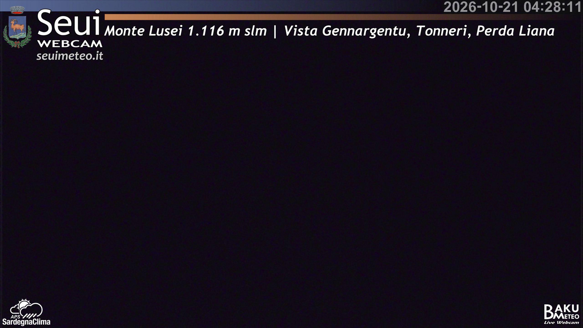 time-lapse frame, Monte Lusei Panoramica webcam