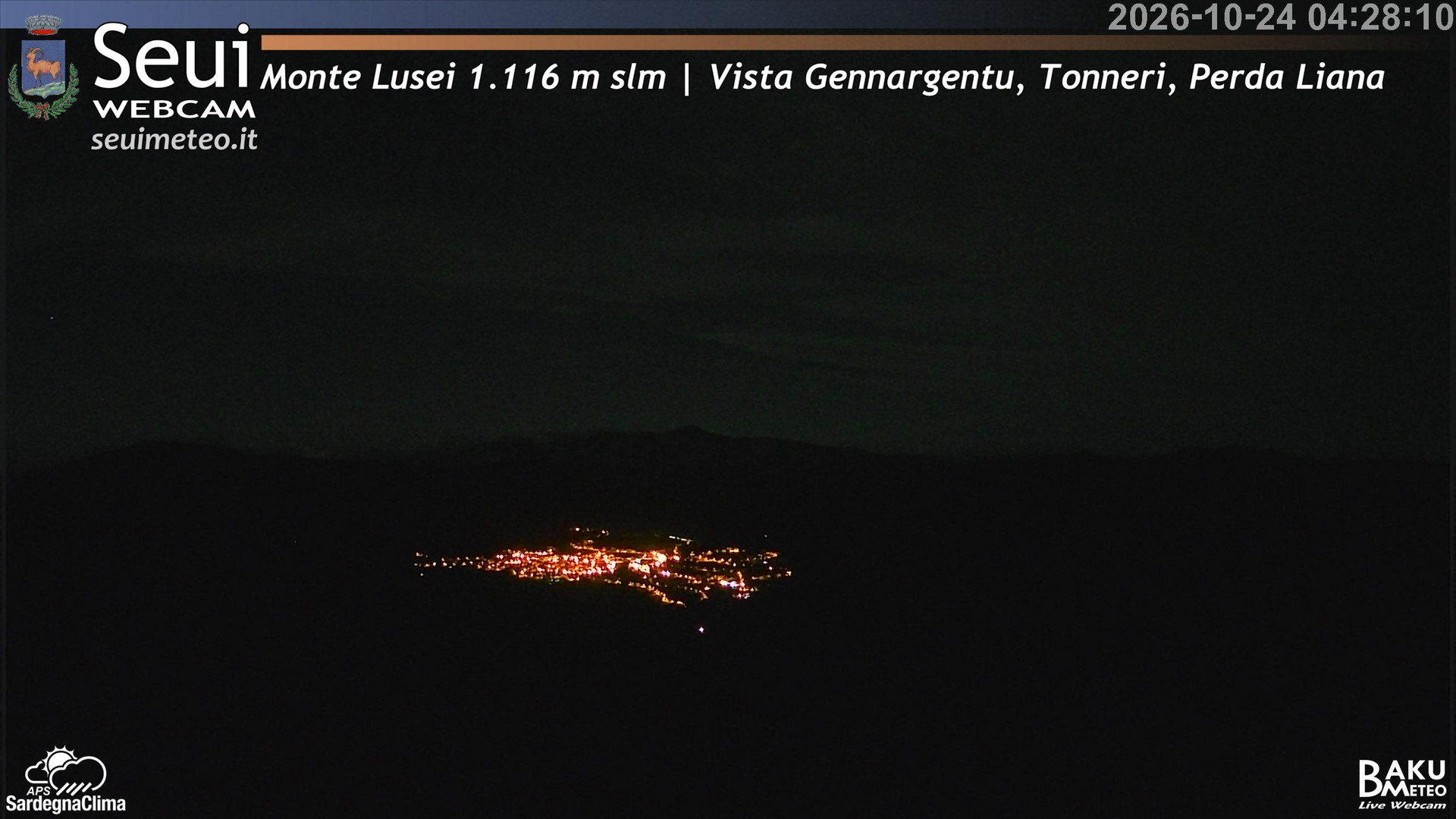 time-lapse frame, Monte Lusei Panoramica webcam