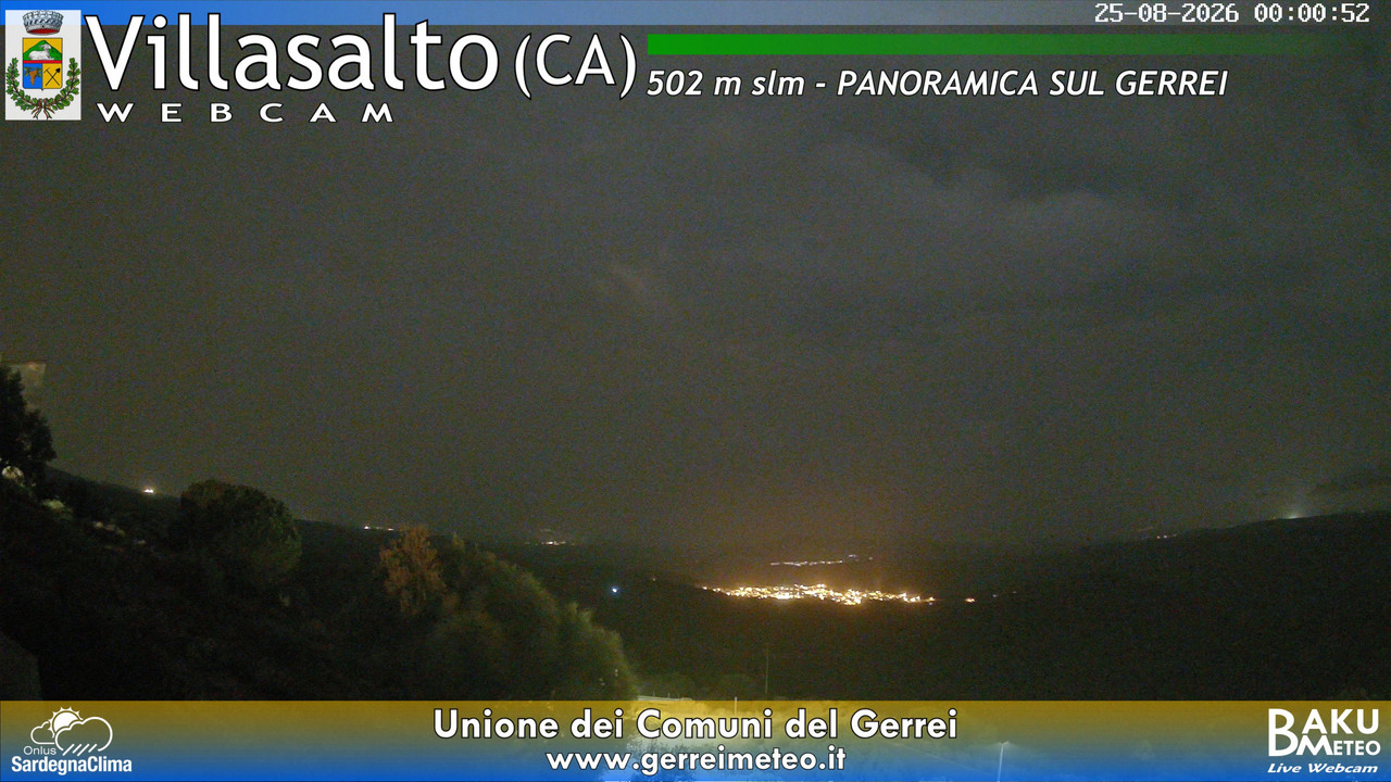 time-lapse frame, Villasalto webcam