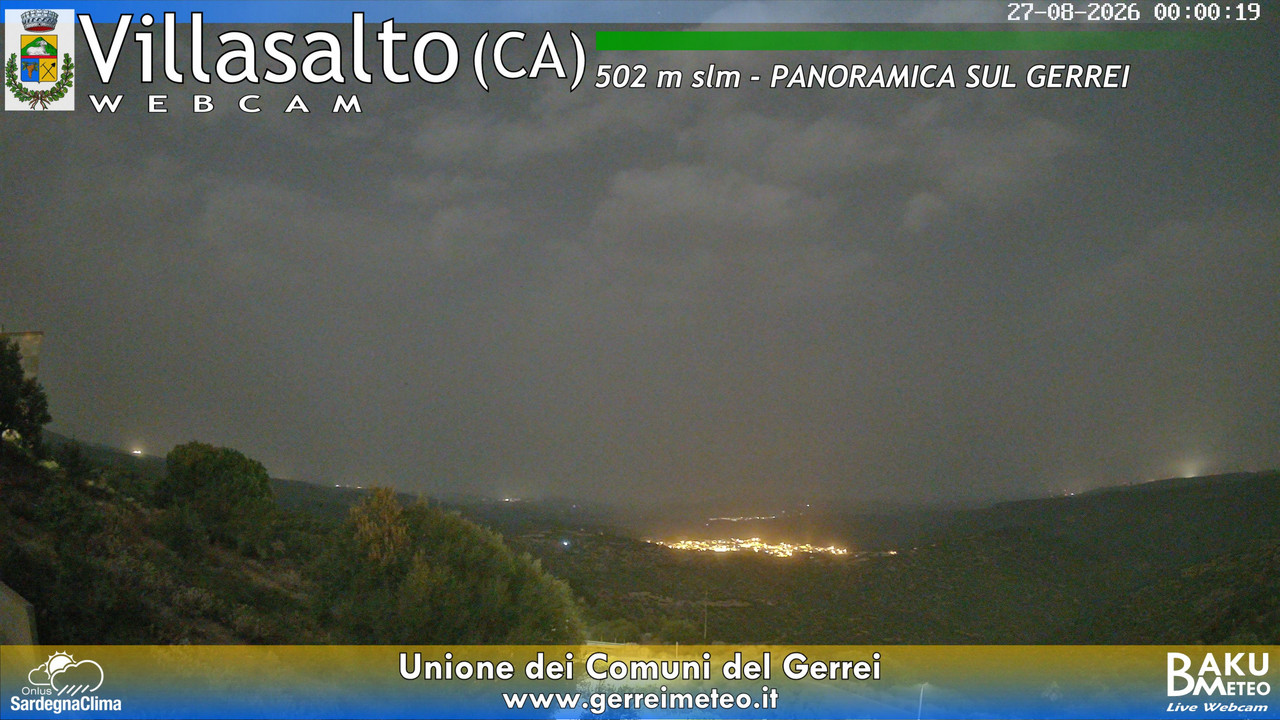 time-lapse frame, Villasalto webcam