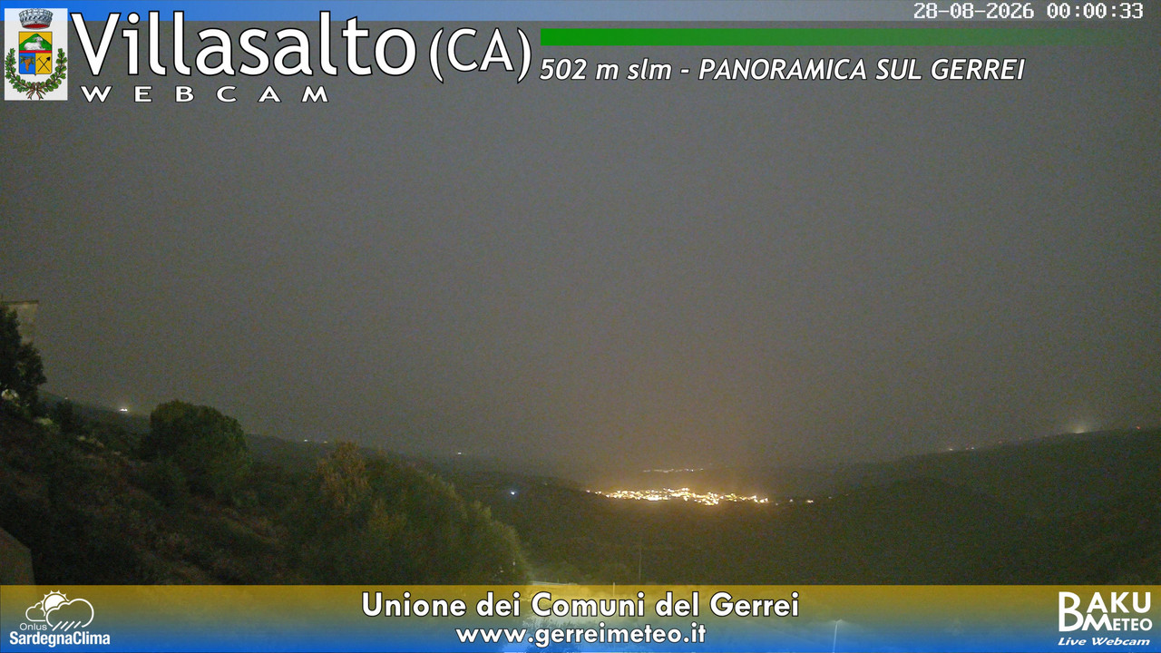 time-lapse frame, Villasalto webcam