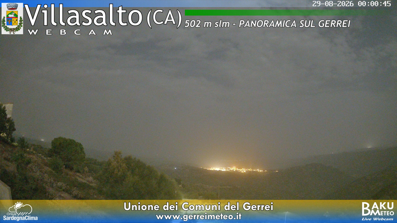 time-lapse frame, Villasalto webcam