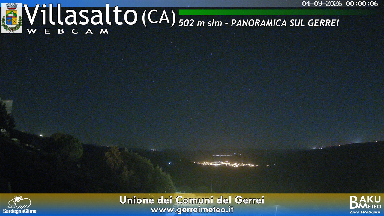 time-lapse frame, Villasalto webcam
