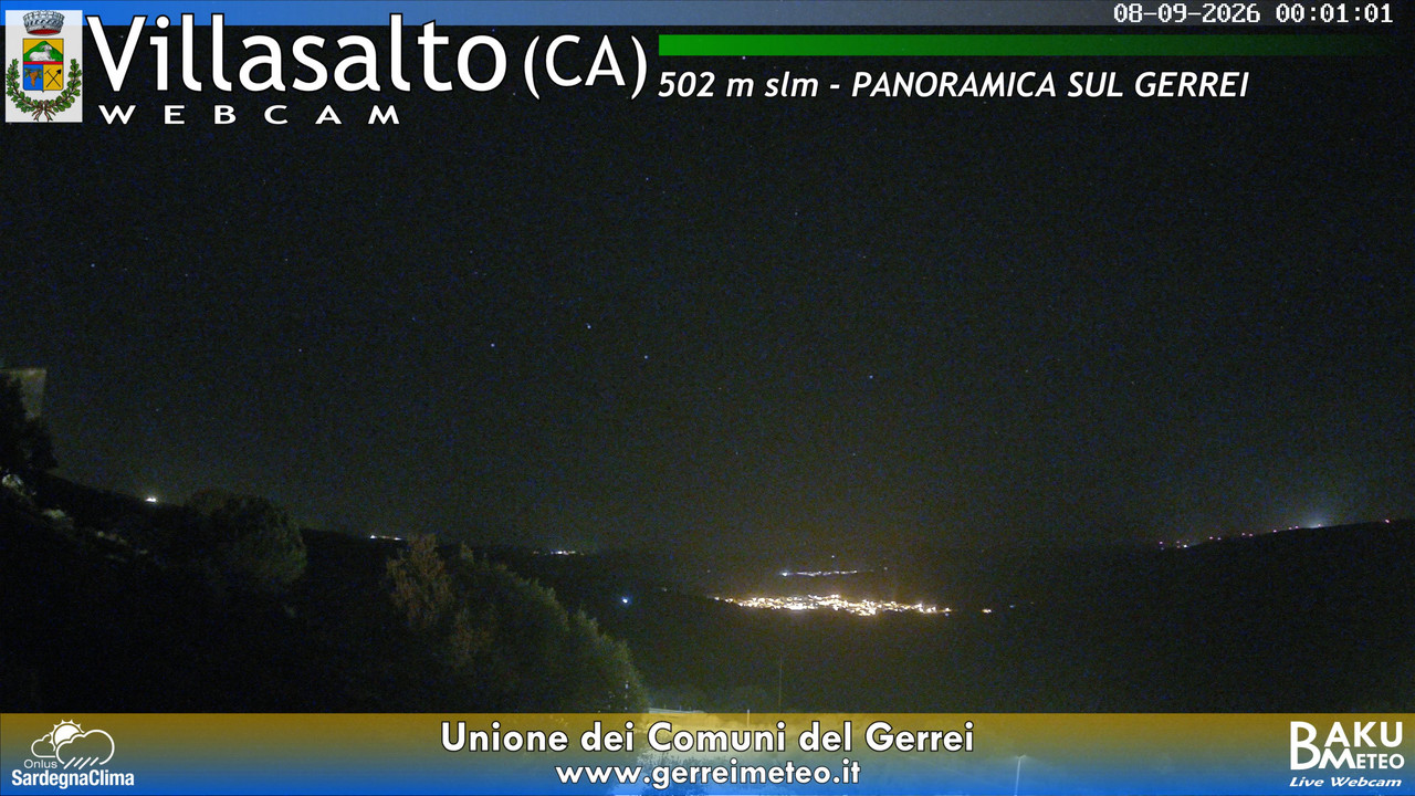 time-lapse frame, Villasalto webcam