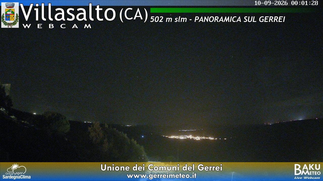 time-lapse frame, Villasalto webcam