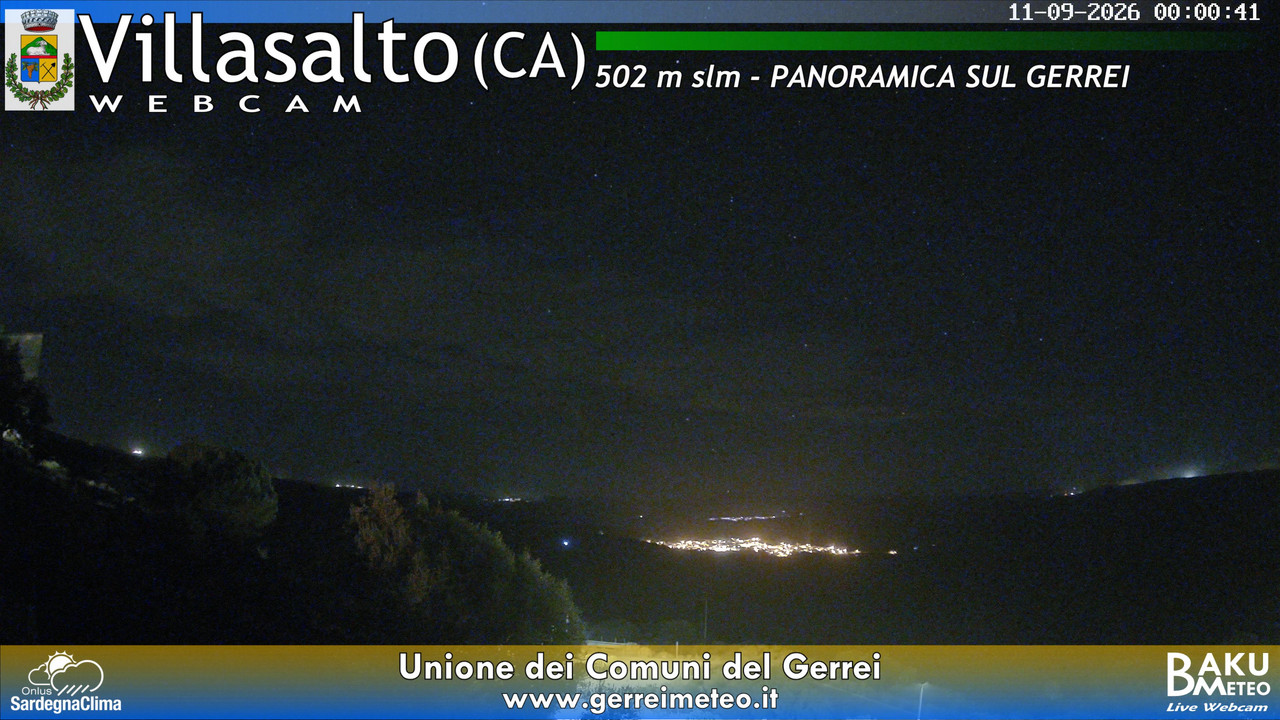 time-lapse frame, Villasalto webcam
