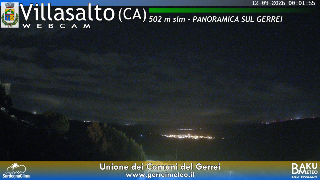 time-lapse frame, Villasalto webcam