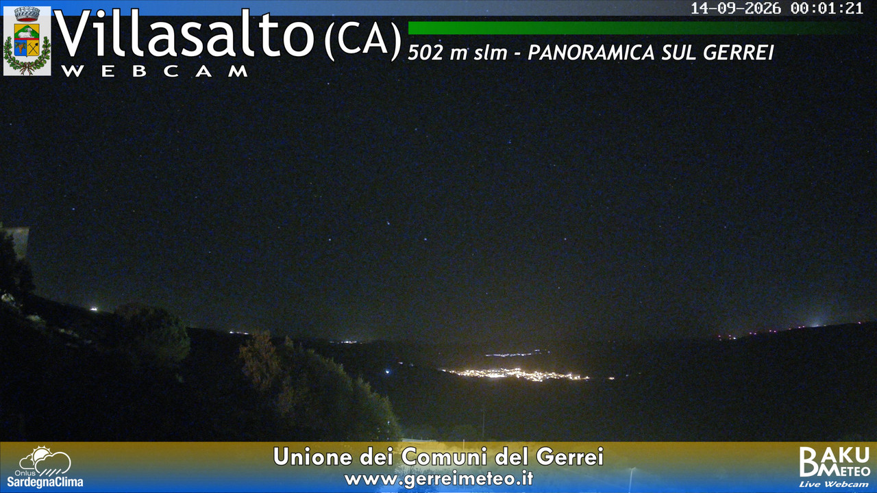 time-lapse frame, Villasalto webcam