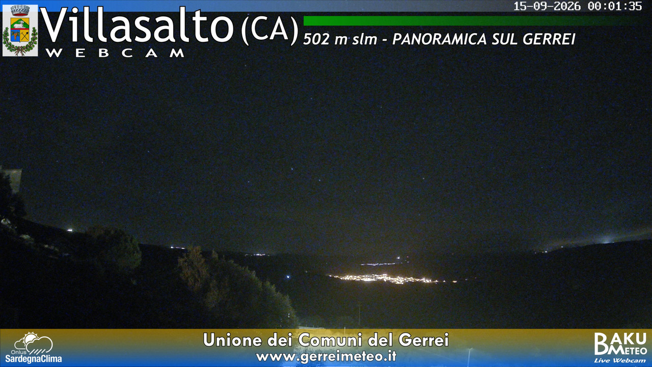 time-lapse frame, Villasalto webcam