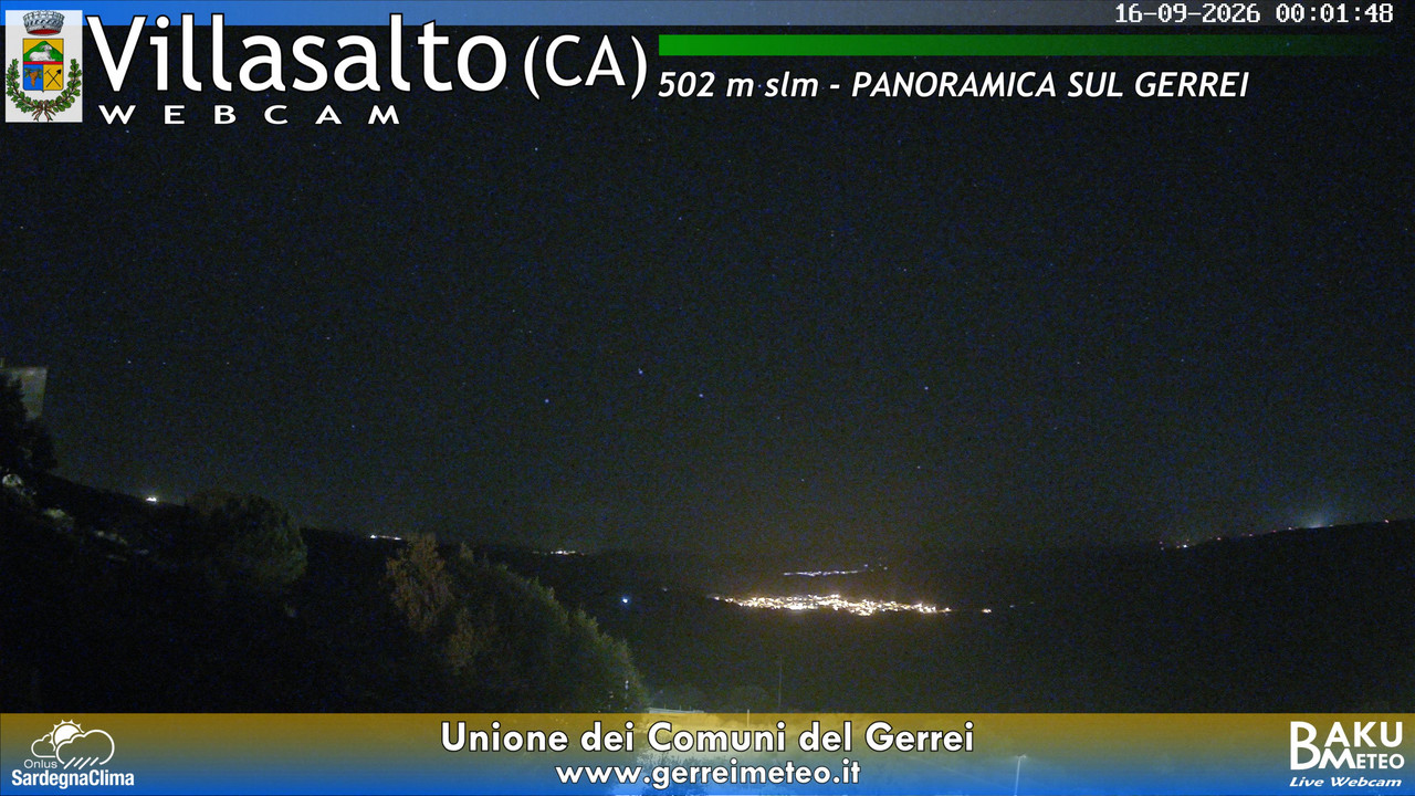 time-lapse frame, Villasalto webcam