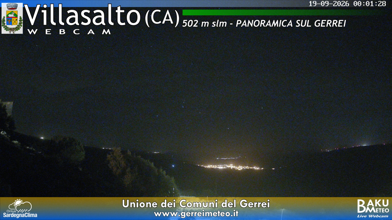 time-lapse frame, Villasalto webcam