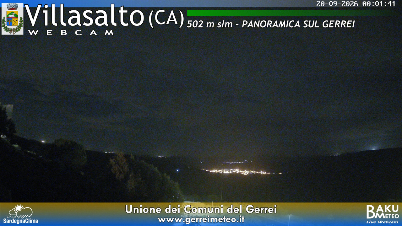 time-lapse frame, Villasalto webcam