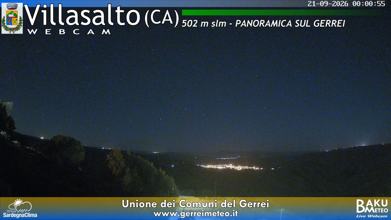 time-lapse frame, Villasalto webcam