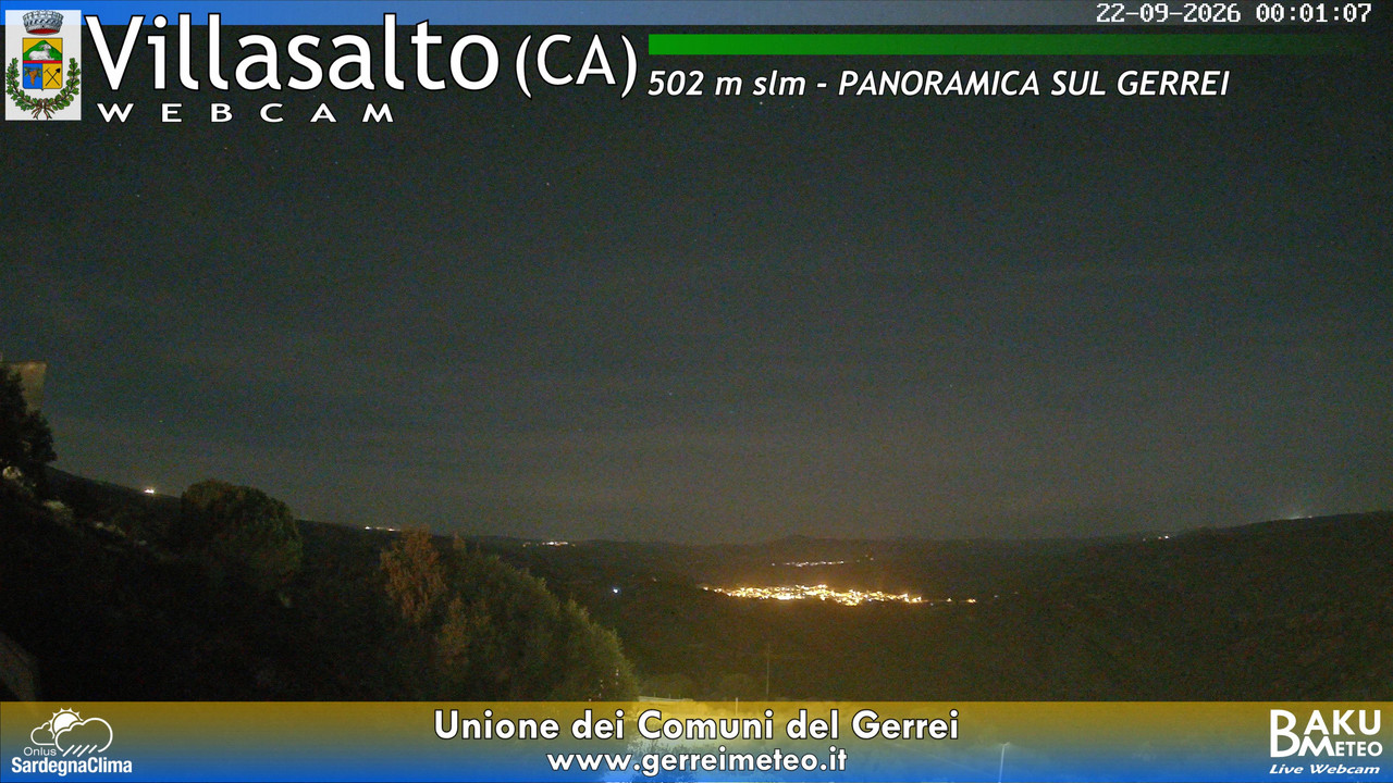 time-lapse frame, Villasalto webcam